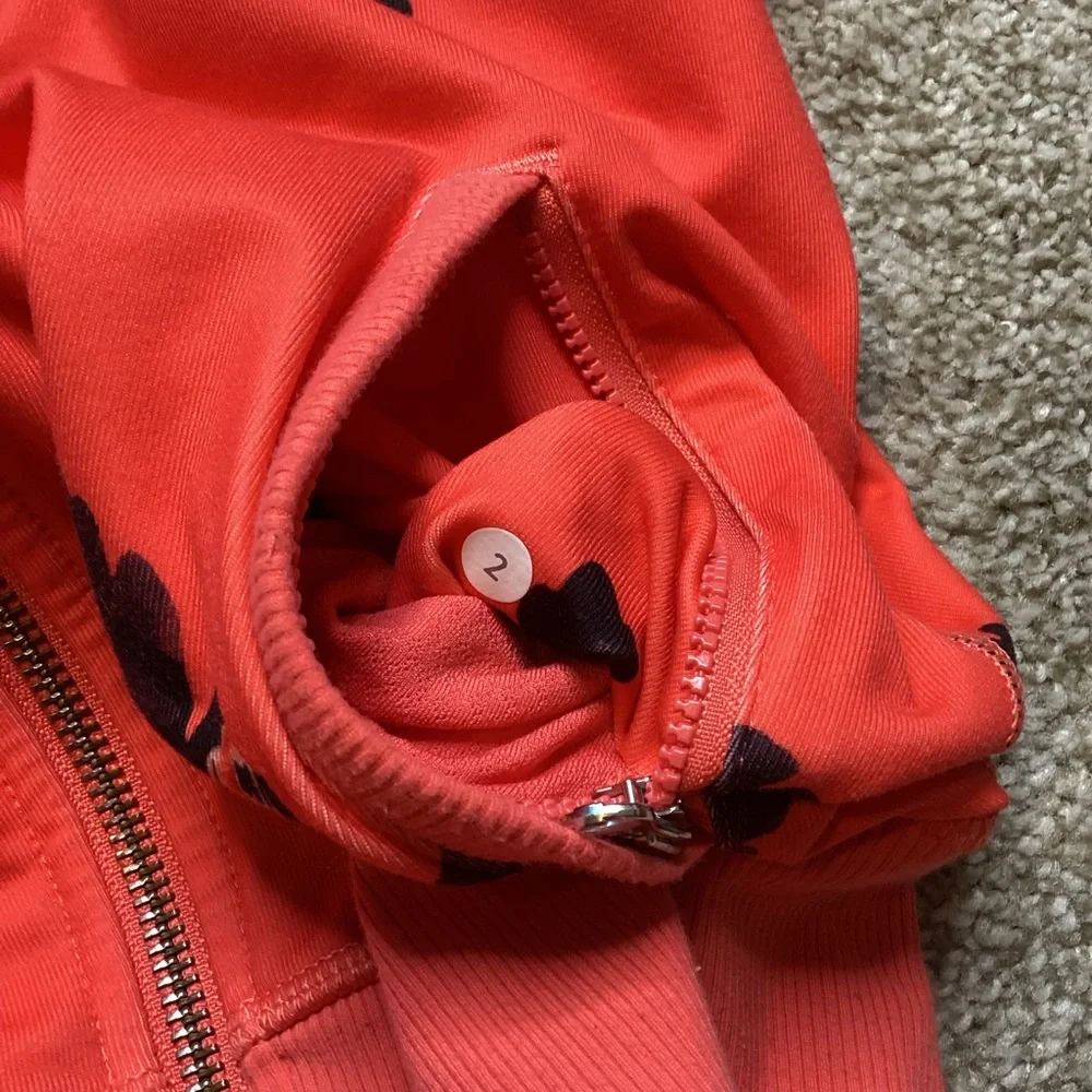 Lululemon Namaskar Hoodie Atomic Flower Parfait Pink Atomic Red Jacket Coral 2 - Picture 10 of 11